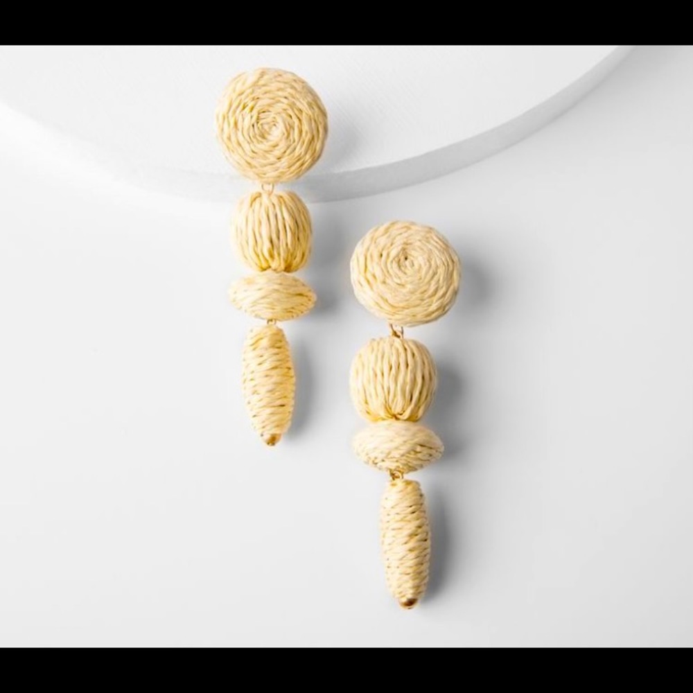 Twine beaded earrings